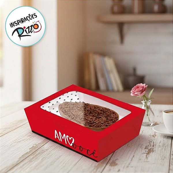 Caixa Practice para Meio Ovo de 250g - Tanto Amor - 6 unidades - Cromus - Rizzo