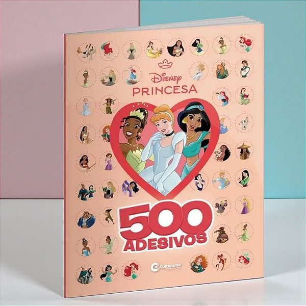 Livro 500 Adesivos Princesas - Disney Original - 1 unidade - Rizzo