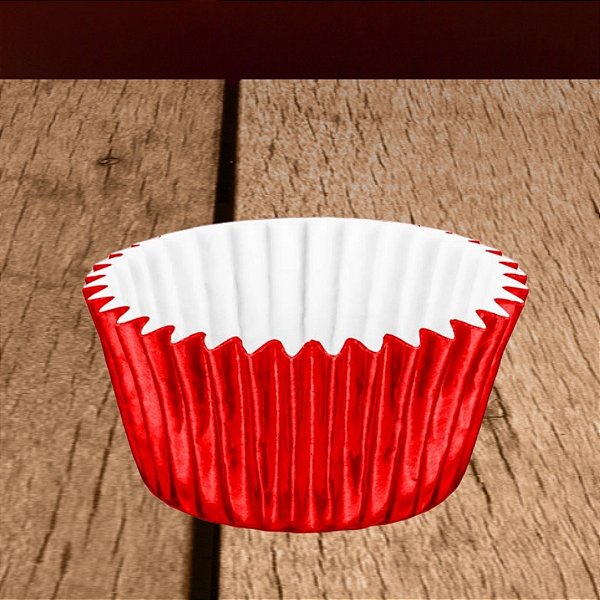Forminha Laminada para Doces - Vermelho - Número 06 - 50 unidades - Regina - Rizzo