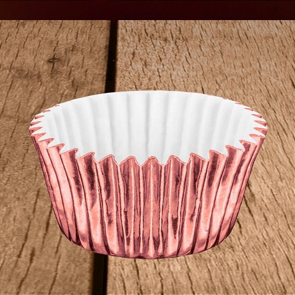 Forminha Laminada para Doces - Ouro Rose - Número 06 - 50 unidades - Regina - Rizzo