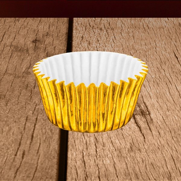 Forminha Laminada para Doces - Ouro - Número 05 - 50 unidades - Regina - Rizzo