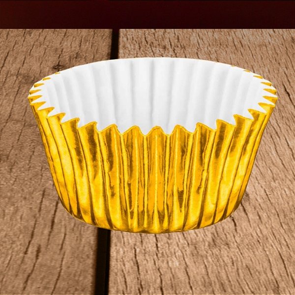 Forminha Laminada para Doces - Ouro - Número 04 - 50 unidades - Regina - Rizzo