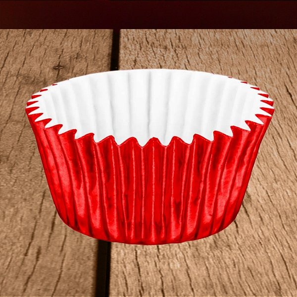 Forminha Laminada para Doces - Vermelho - Número 04 - 50 unidades - Regina - Rizzo