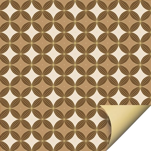 Folha para Ovos de Páscoa Double Face - Marrom - 69x89cm - 5 unidades - Cromus - Rizzo