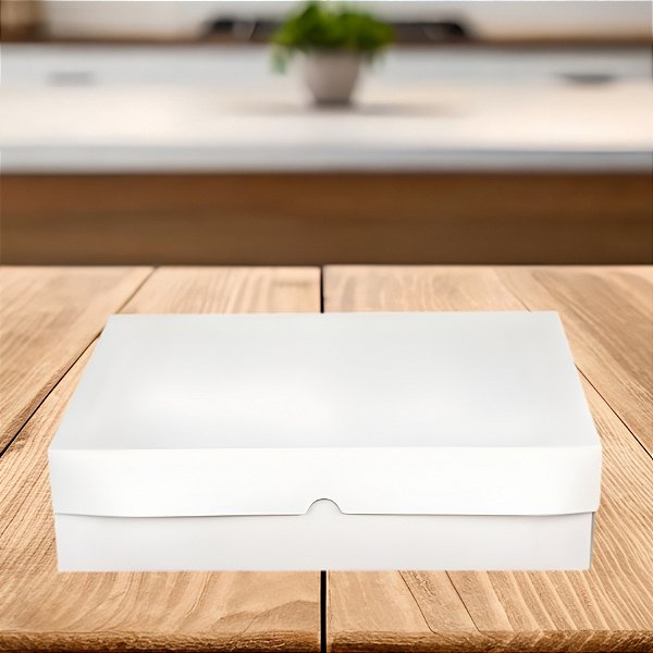 Caixa Para Bolo Branca - Tamanho B6 - 38x47x12cm - 1 unidade - Regina - Rizzo