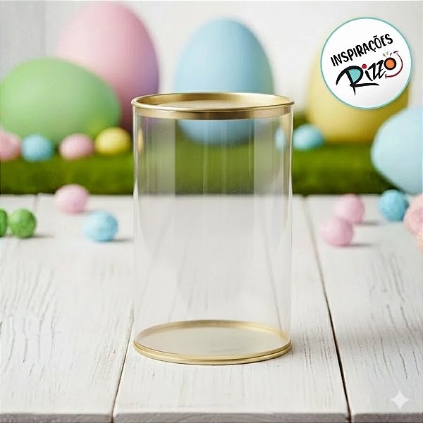 Lata Clean - Transparente - 12,5x22cm - 6 unidades - Cromus - Rizzo