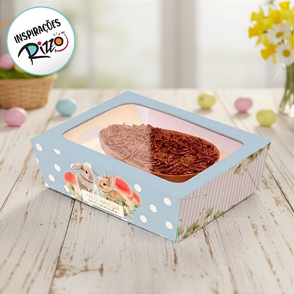 Caixa New Practice para Meio Ovo de 350g - Breeze - 6 unidades - Cromus - Rizzo