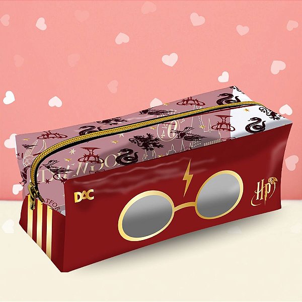 Estojo PVC Cristal GG - Hogwarts - Harry Potter - 20x8cm  - 1 unidade - Rizzo