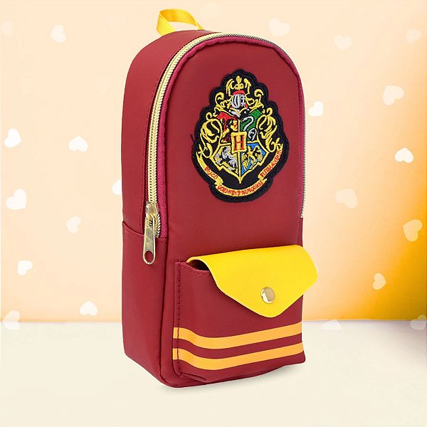 Estojo com Bolso - Hogwarts - Harry Potter - 21x10cm - 1 unidade - Rizzo