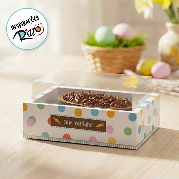 Caixa para Meio Ovo de 250g - Jump - 6 unidades - Cromus - Rizzo