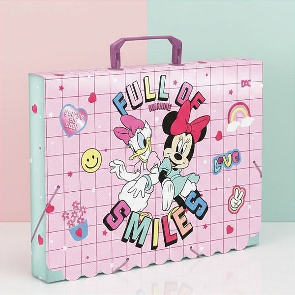 Pasta Maleta - Minnie e Magali - 36x26x4cm - Disney Original - 1 unidade - Rizzo