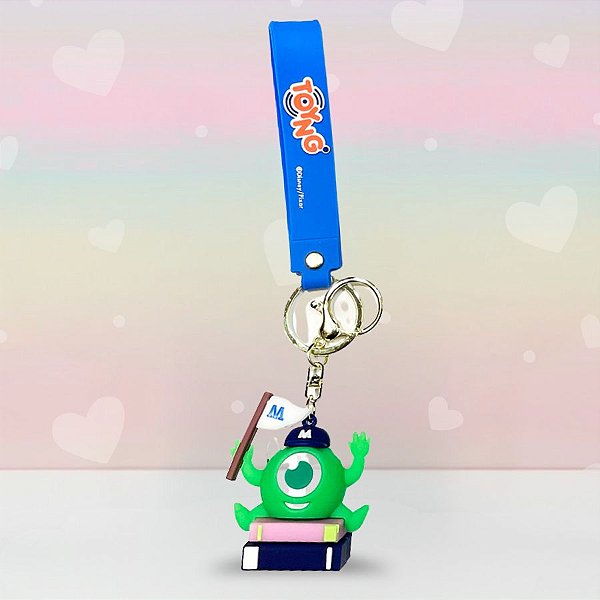 Chaveiro 3D Mike Wazowski - Monstros S.A - 7cm - Disney Original - 1 unidade - Rizzo