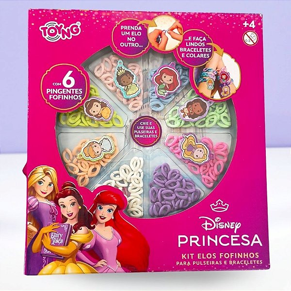 Kit Monte Suas Pulseiras - Princesas - Disney Original - 1 unidade - Rizzo