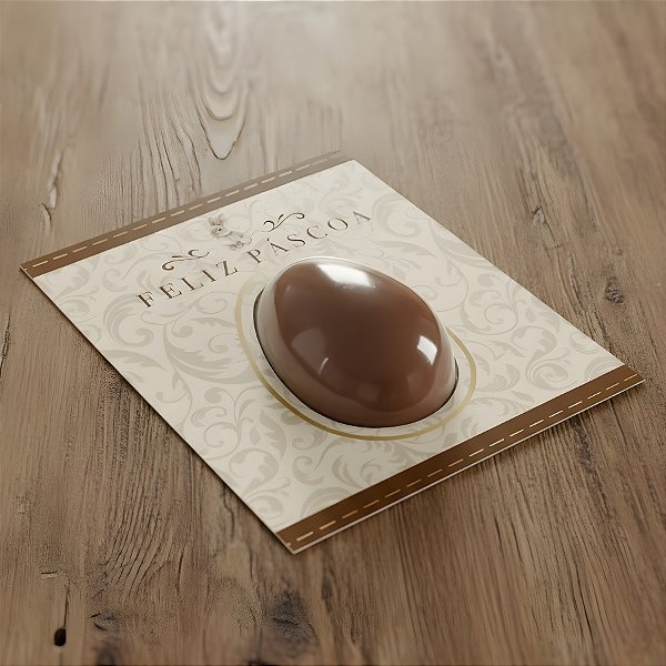 Cartão com Blister para 1 Ovo de 50g - Classique Bunny - 11x13cm - 10 unidades - Cromus - Rizzo