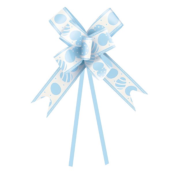 Laço Fácil - Páscoa Rainbow Azul - 10 unidades - Cromus - Rizzo