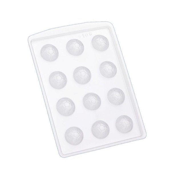 Forma de Acetato Simples - Bola Futebol Mini - Ref.8106 - Crystal - Rizzo Confeitaria