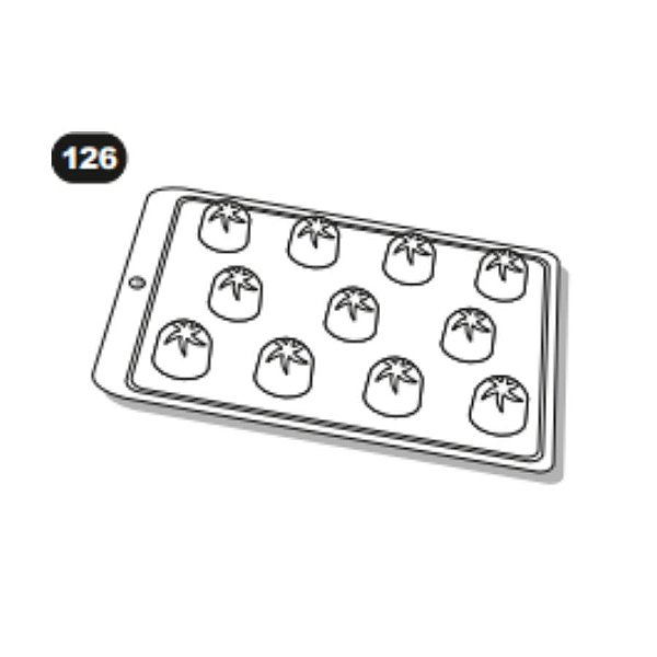 Forma de Acetato Simples - Bombom Decorado - Ref. 126 - Crystal - Rizzo Confeitaria