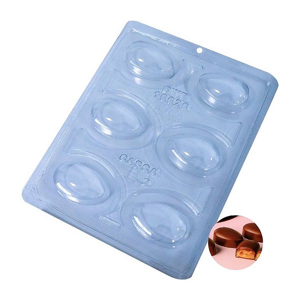 Forma de Acetato Especial - Bombom Ovo Liso - Ref.10626 - 1 unidade - BWB - Rizzo