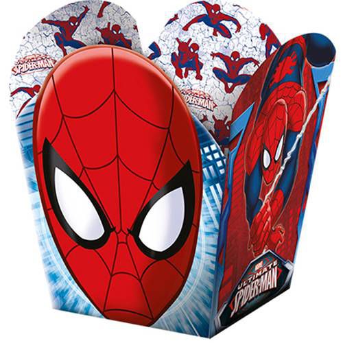 Cachepot Festa Homem Aranha - 8 unidades - Regina - Rizzo Festas