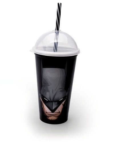 Copo Shake Plástico Batman - 500ml - 01 unidade - Plasútil - Rizzo Festas