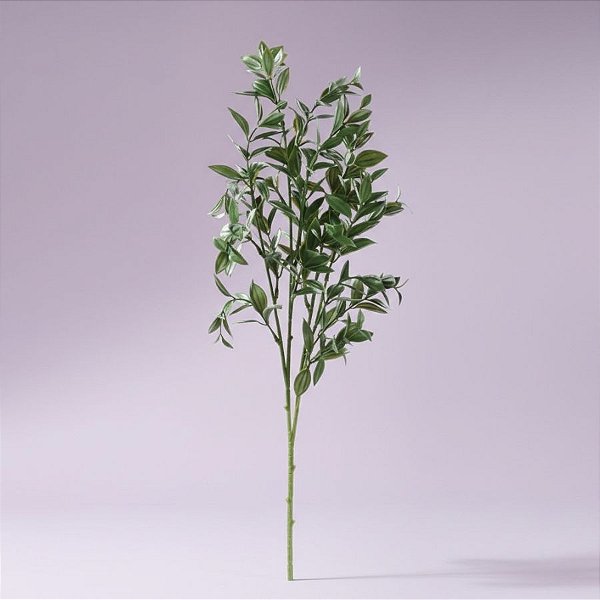 Haste Folha Permanente - Folhagem - Verde Escuro - 64cm - 1 unidade - Cromus - Rizzo