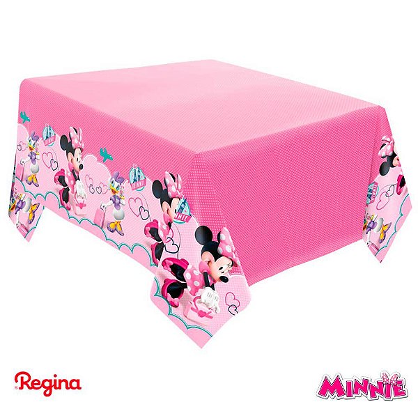 Toalha De Mesa Festa Minnie Rosa - 01 unidade - Regina - Rizzo Festas