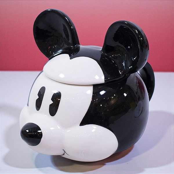 Caneca de Porcelana com Tampa - Mickey Mouse - Disney Original - 1 unidade - Rizzo