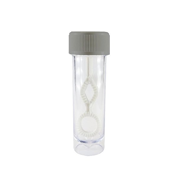 Mini Tubete Lembrancinha Bolha de Sabão Prata 9cm 10 unidades - Rizzo Embalagens e Festas