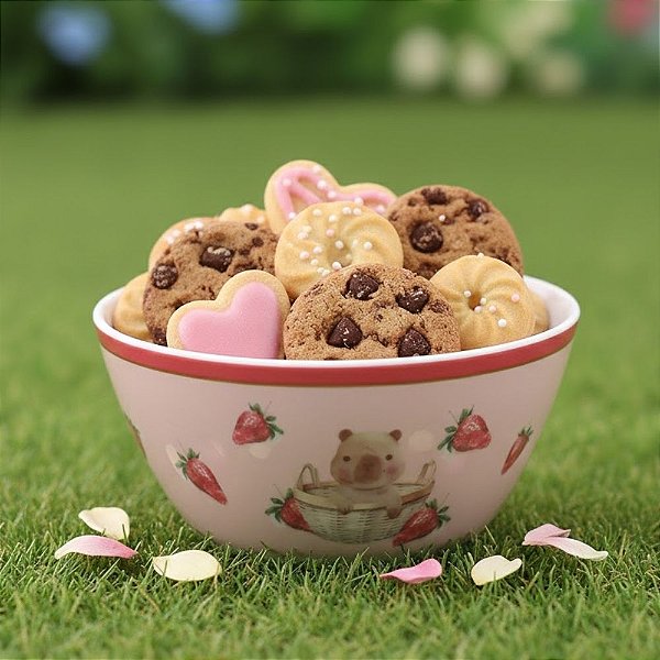 Tigela Bowl de Melamina - Morangos - 15,5x15,5x7cm - 1 unidade - Cromus - Rizzo