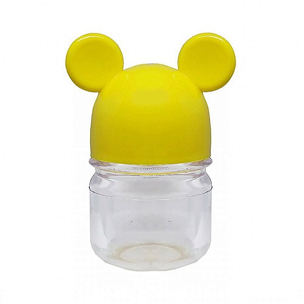 Potinho Festa Mickey Tampa Amarelo 30ml - 6 Unidades - Rizzo Festas