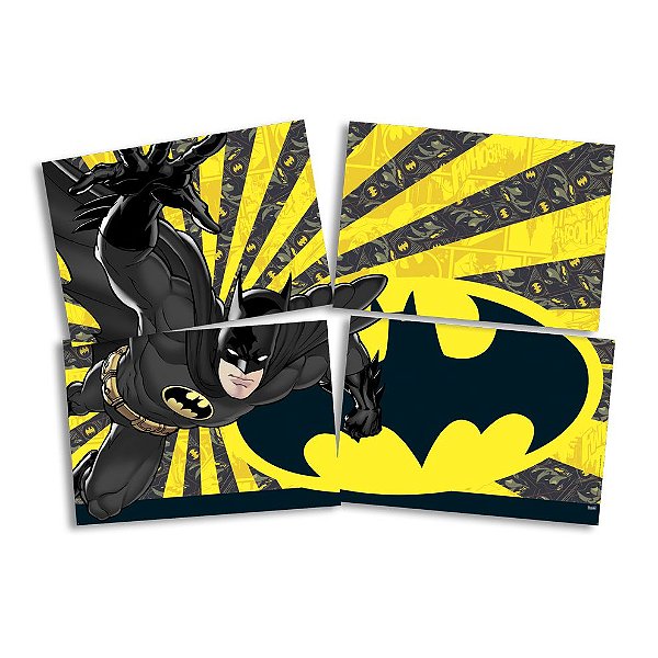 Painel Decorativo Festa Festa Batman Geek - 01 unidade - Festcolor - Rizzo Festas