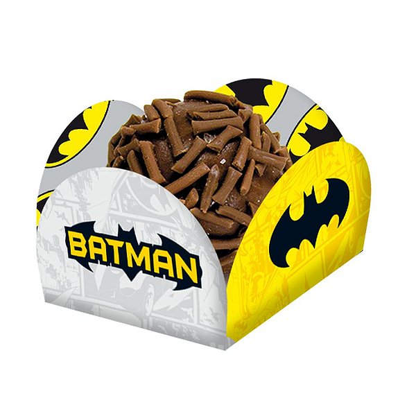 Porta Forminha para Doces Festa Batman Geek - 40 unidades - Festcolor - Rizzo Festas
