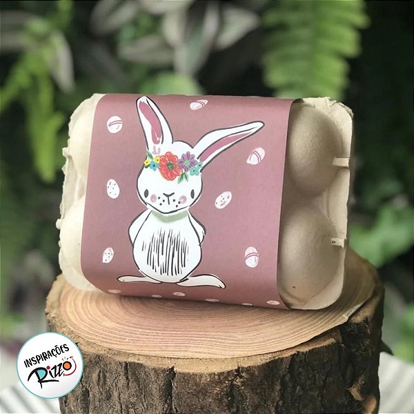 Mini Caixa Cru para 6 Ovos 50g - 14,5x10,5x7,5cm - 210 unidades - Rizzo