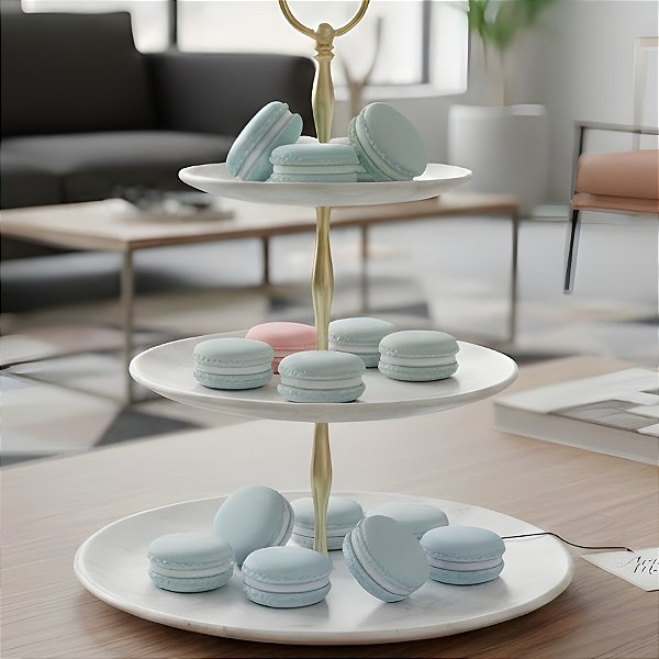 Macaron Fake com Imã - Azul - 5cm - 1 unidade - Rizzo