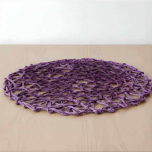 Sousplat de Papel - Roxo - 39x39cm - 1 unidade - Rizzo