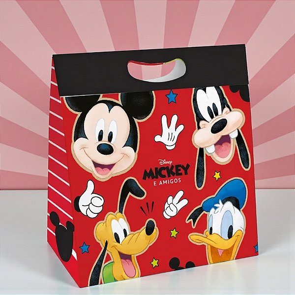 Caixa New Plus - Turma do Mickey - M 23x8,5x30cm - Disney Original - 1 unidade - Cromus - Rizzo