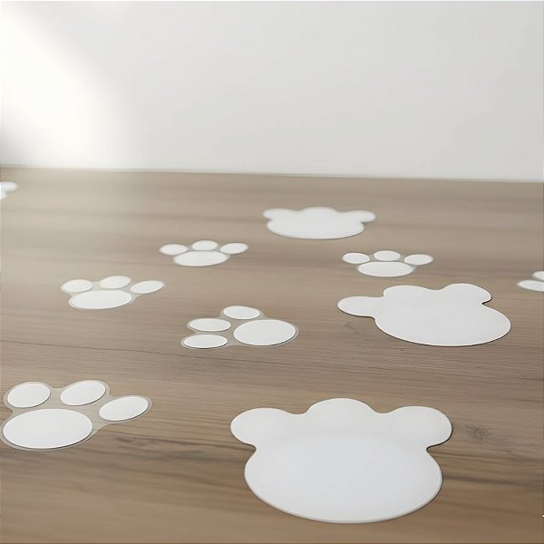 Adesivos de Páscoa Pegadas - Branca - 10x9,5cm - 1 unidade - Rizzo