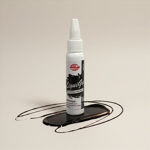 Corante Liquigel Preto 25g   - 1 unidade - Arcolor - Rizzo