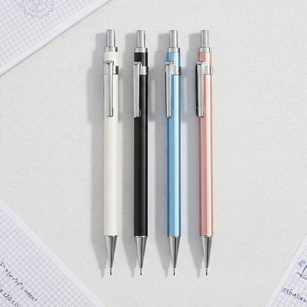 Lapiseira com Clipe de Metal - Ponta 0.5mm - Sortido - Caixa - 36 unidades - Deli - Rizzo