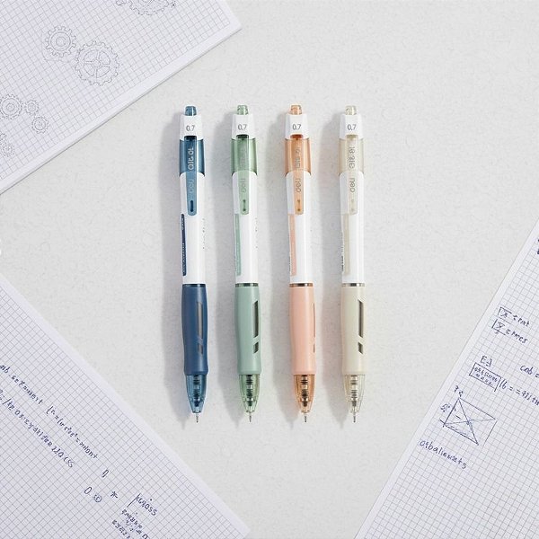 Caneta Esferográfica Retrátil ARRIS - Linfini - Sortido - Ponta mini 0.7mm  Azul - Caixa - 12 unidades - Deli - Rizzo