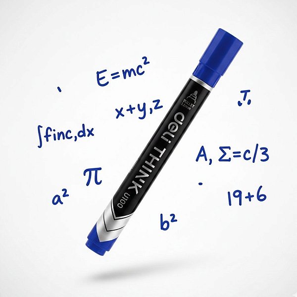 Marcador Permanente - Ponta Bullet 1,5mm Azul - Caixa - 12 unidades - Deli - Rizzo