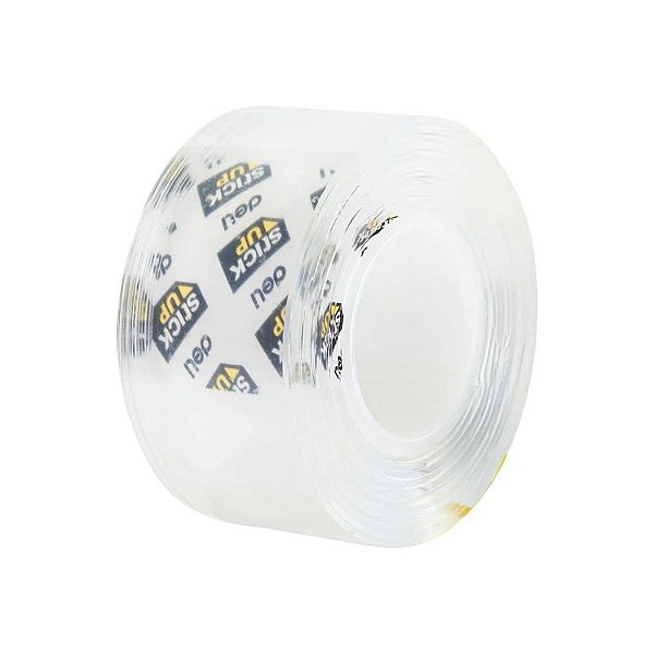 Fita de Montagem Transparente - 5kg a cada 10cm - 25mm x 1,5m - 1 unidade - Deli - Rizzo