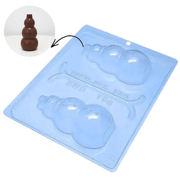 Forma de Acetato Especial - Boneco de Neve - Ref. 126 - 1 unidade - BWB - Rizzo