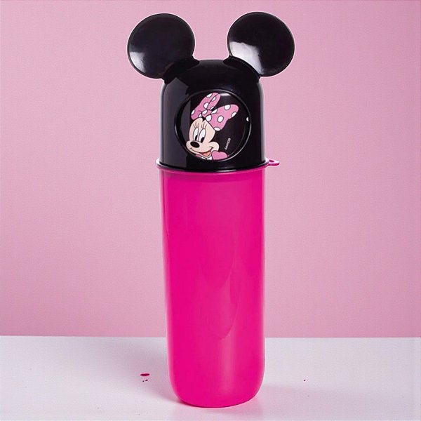 Porta Escovas Minnie Mouse - 370ml - Disney Original - 1 unidade - Plasútil - Rizzo