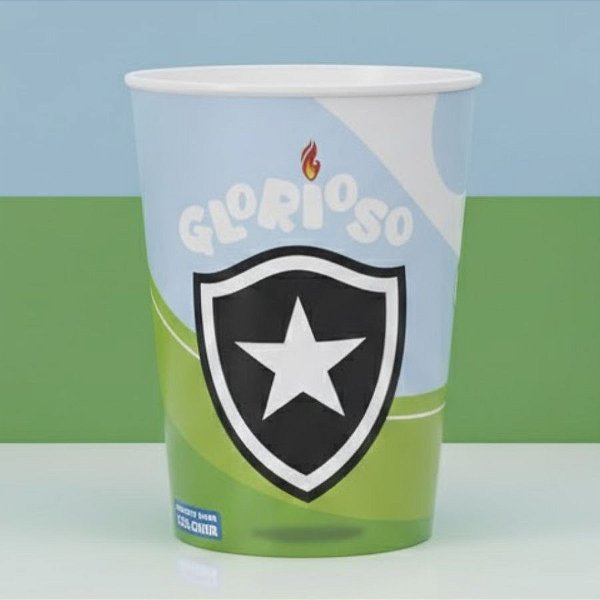 Copo de Plástico De Colorir Botafogo - Glorioso - 320ml - 1 unidade - Plasútil - Rizzo