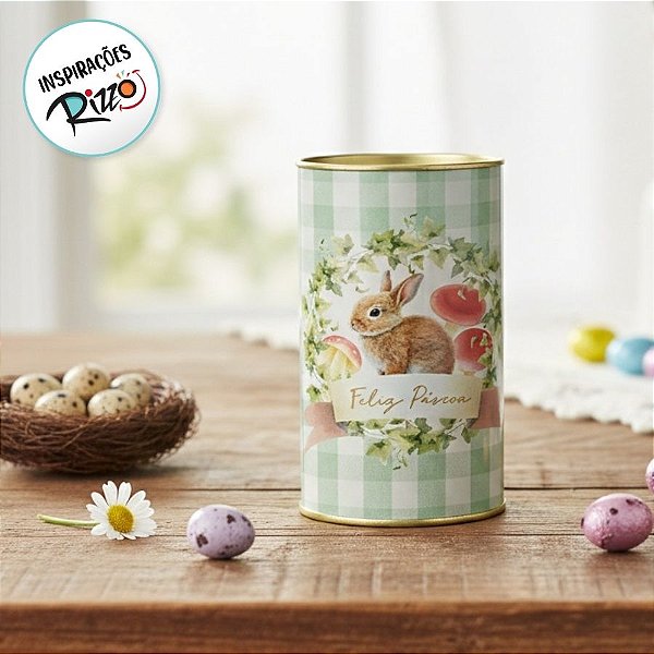 Lata Rígida Para Ovos de 500g - Breeze Verde - 12,5x22cm - 1 unidade - Cromus - Rizzo