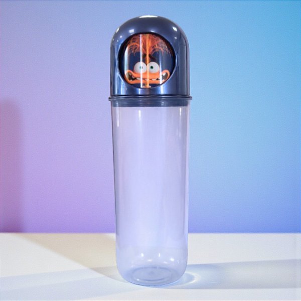 Porta Escovas Divertidamente - Azul Escuro - 370ml - Disney Original - 1 unidade - Plasútil - Rizzo