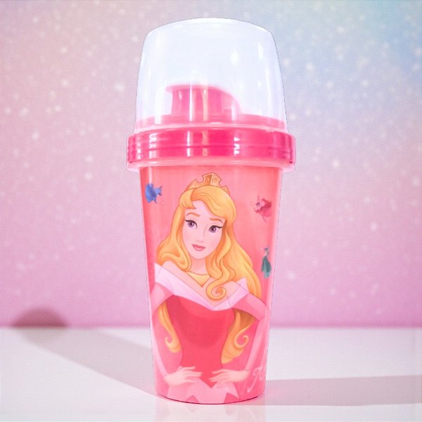 Mini Shakeira Aurora - Rosa - 320ml - Disney Original - 1 unidade - Plasútil - Rizzo