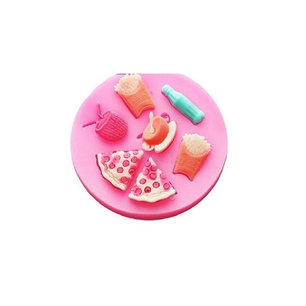 Molde de Silicone FastFood Delícias S410 Molds Planet Rizzo Confeitaria