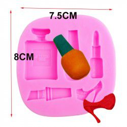 Molde de silicone Maquiagem e Perfume S154 Molds Planet Rizzo Confeitaria